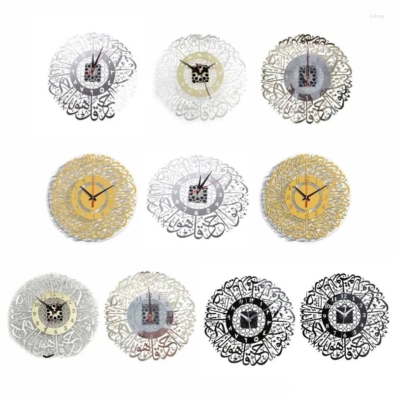Zegary ścienne zegar vintage 30 cm akrylowe lustro arabskie dekoracyjne dla czasu domowe sypialnie