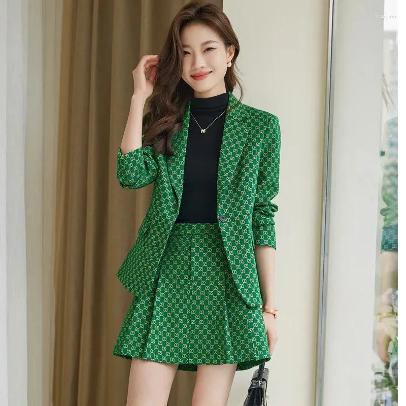 Two Piece Dress Formal Business Suits With Jackets Coats And Skirts OL Styles Autumn Winter Office Ladies Career Interview Professional