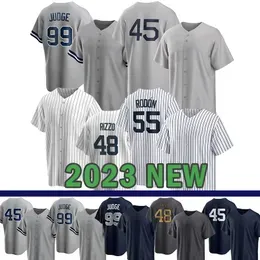 2023 New Baseball Jerseys Man Wear  2 Derek Jeter 99 Aaron Judge Yankees 55 Carlos Rodon Gerrit Cole Josh Donaldson Giancarlo Stanton Aaron Hicks Anthony Rizzo