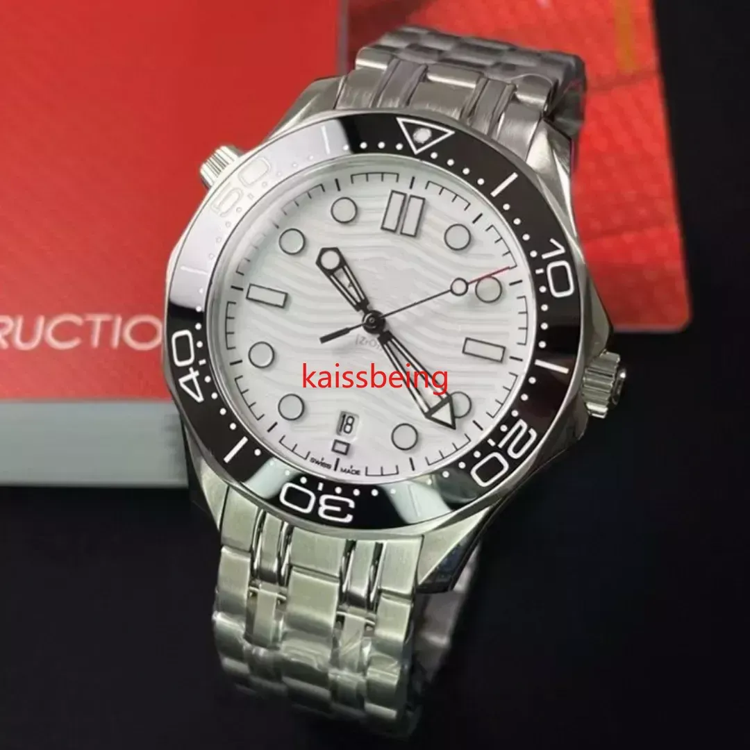 20a klockor keramisk bezel nttd 42mm herrklocka Sapphire Men's Watch Swiss Quartz Movement High Quality Watches Waterproof Cirka 300m Watch