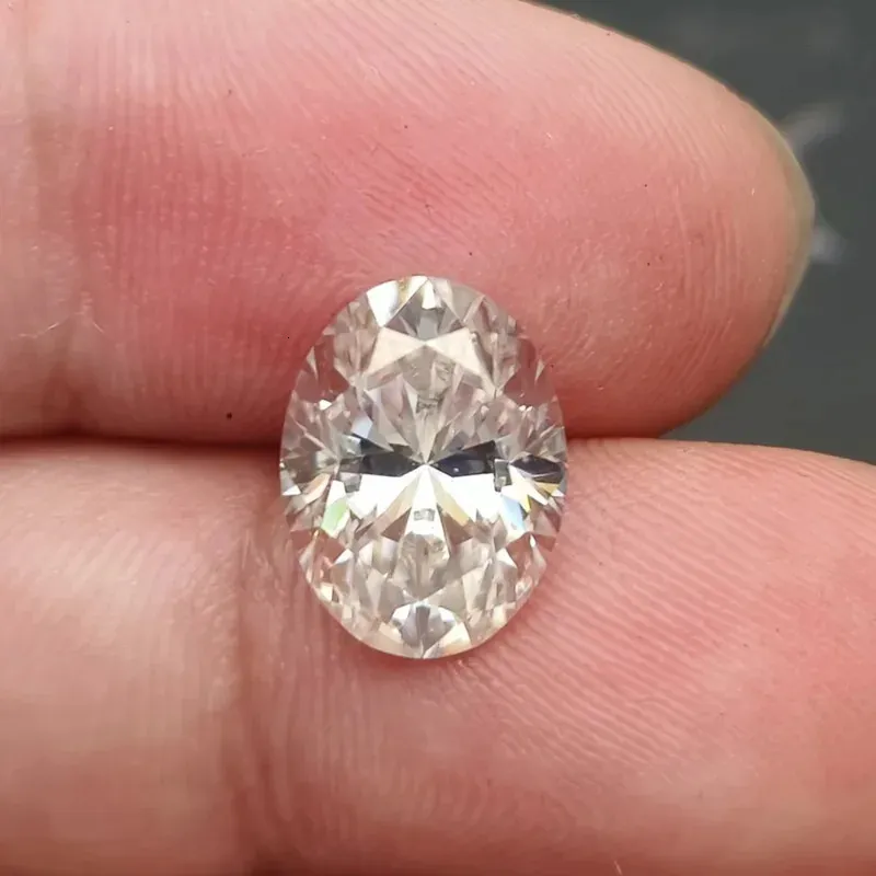 Diamond ovaal gesneden VVS1 GRA gecertificeerd lab gekweekte top D Surper White Losse edelsteen voor sieraden Making 231221