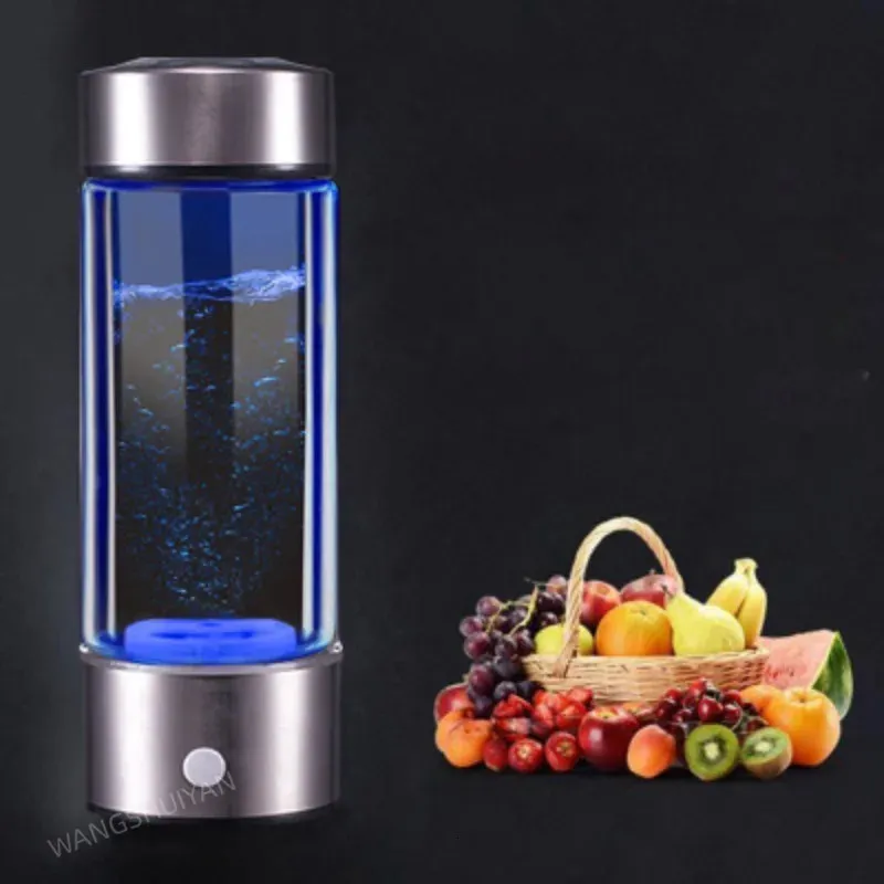 Hydrogen Generator Water Cup Filter Ionizer Maker Hydrogen-Rich Water Portable Super Antioxidants ORP Hydrogen Bottle 430ml 231221