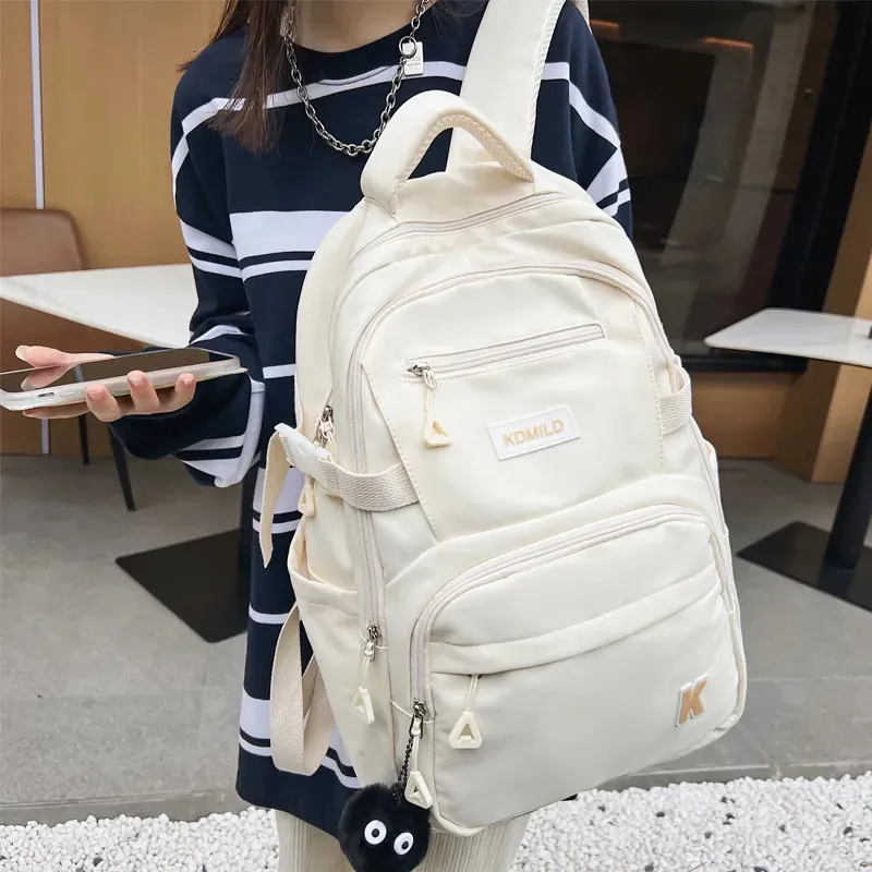 JULYCCINO Multifunction Waterproof Buckle Backpack Korean Style School Bag Student Shoulder Teenage Girls Laptop Backpacks 231222