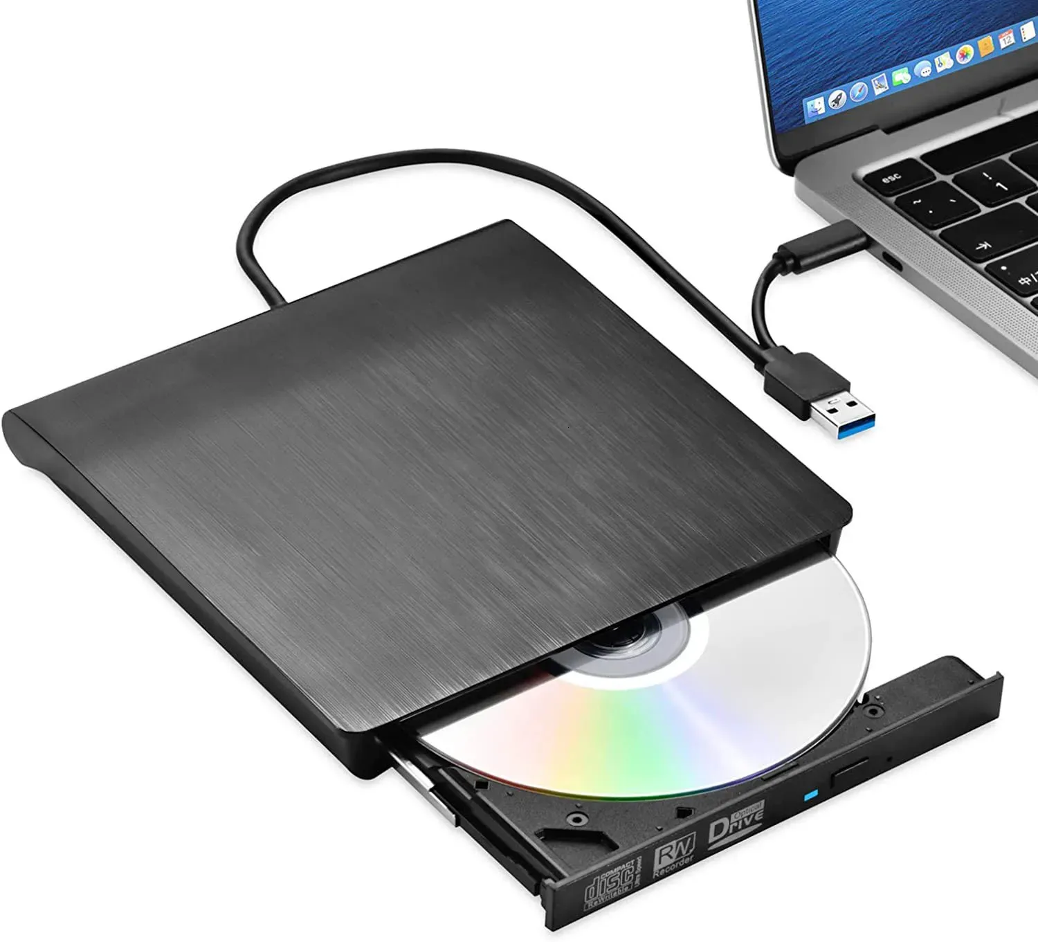 USB 3.0 Slim External DVD RW Drive Portable CD... From Zhong04, $11.87 ...