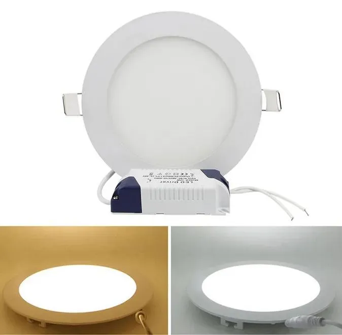 Downlights Led Panel Light 9W 12W 15w 18W 21W downlight Dimmable Led Slim Ceiling Lights Warm Natural Cool White 110240V Including Drivers