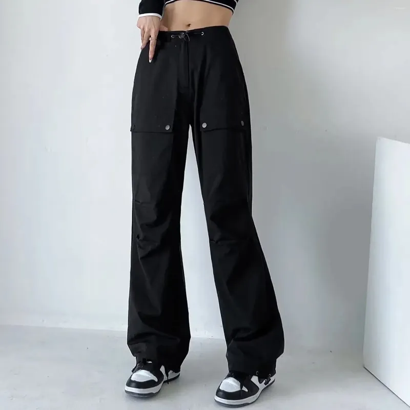 2023 Cargo Pants Woman Relaxed Fit Baggy Clothes Black Pants High