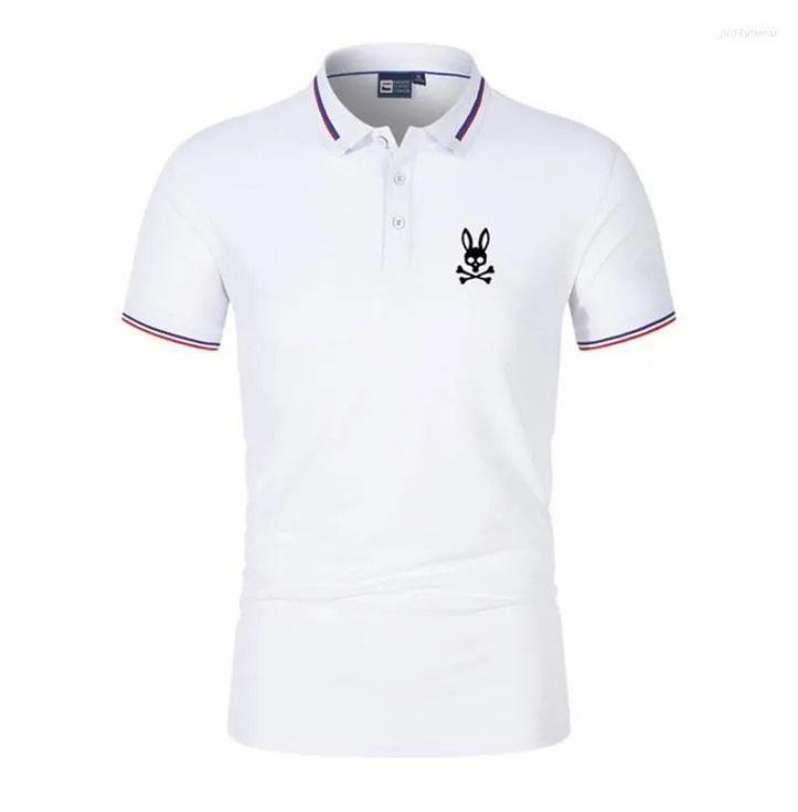 Micro Standard fantôme lapin imprimé Polo hommes été coton t-shirt revers à manches courtes Fashion8061385