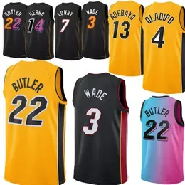 Men Basketball Jerseys Jimmy Butler Tyler Herro Kyle Lowry 14 7 Dwyane Wade Bam Ado Duncan Robinson Victor Oladipo Max Strus Nikola Jovic