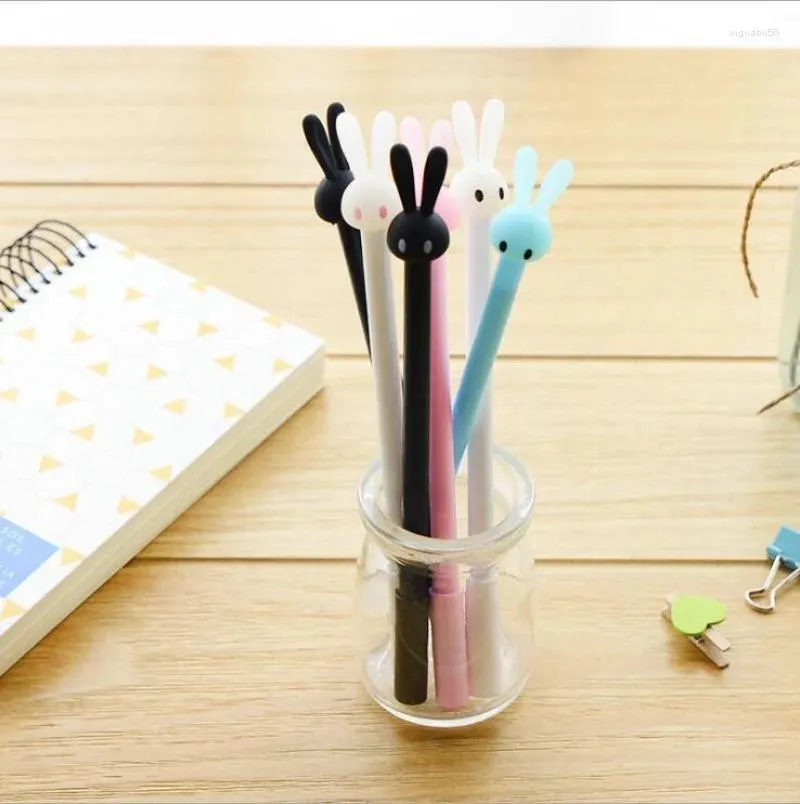 10pcs dessin animé stylo de style neutre Fonction Fountain Student Stationery Signature Roller Ball