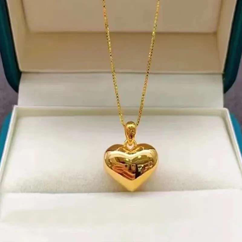 Collane a ciondolo miqiao reale 18k oro a forma di collana a forma di pendente pura au750 regalo di gioielli fini semplici per donne 231222