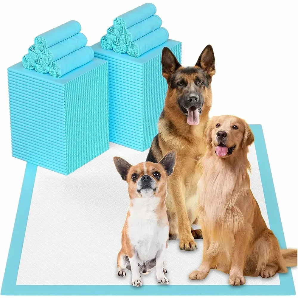 120 stks Super absorberende huisdierluier Dog Training Pee -pads Wegwerp gezonde luiermat voor katten luiers snel droog oppervlak 231221