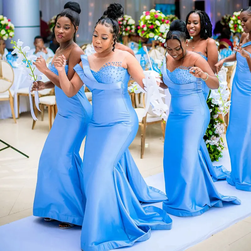Bridesmaid Aso Ebi Styles Maxi Dress Tutu Style Bridesmaid Dresses