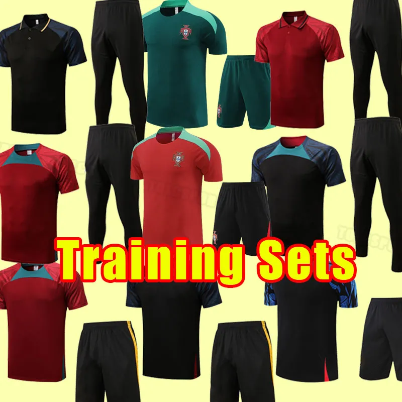 Voetbalshirts 2023 Portuguesa JOAO FELIX Bruno FERNANDES Portugees BERNARDO ANDRE SILVA DIOGO J. Polo trainingsset met korte mouwen broek Vest