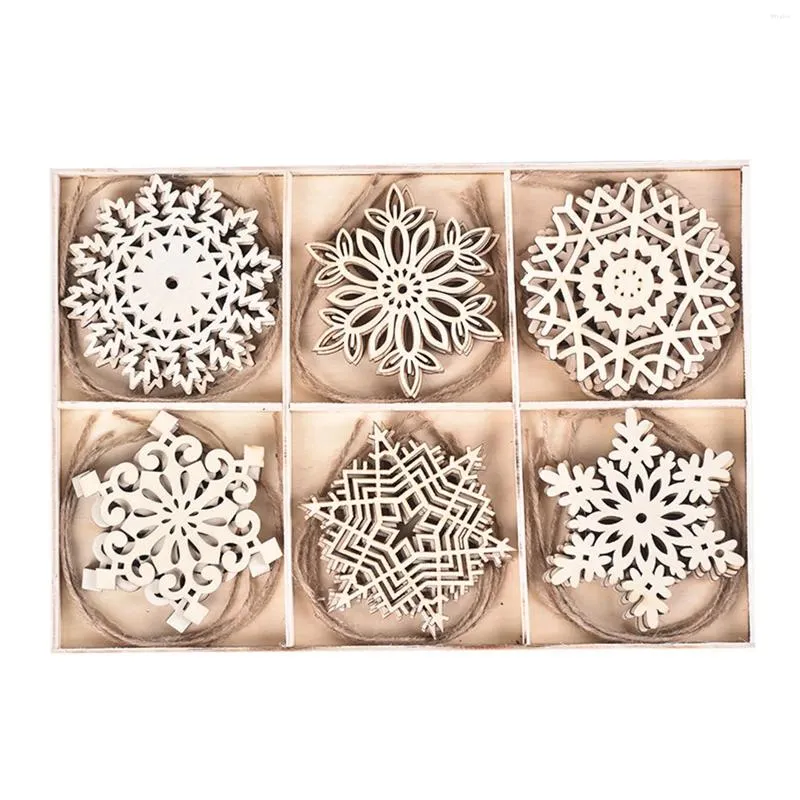 Dekoracje ogrodowe drewniane dekoracje płatka śniegu dekoracja choinka