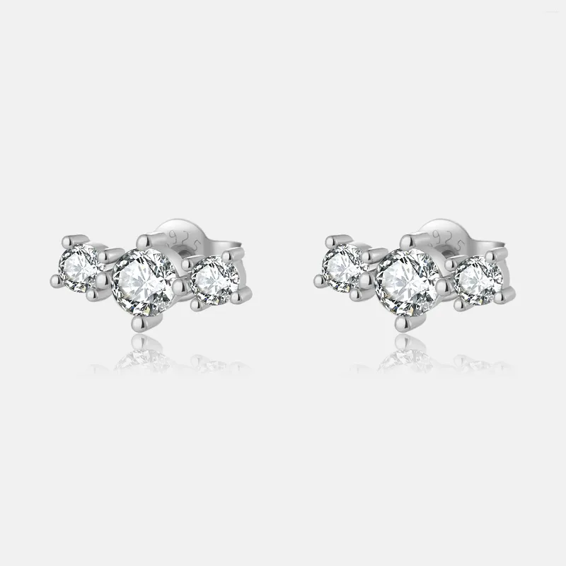 Stud Earrings VEWANT 925 Sterling Silver Gold Beads Heart Earring Clips Piercing Pendientes Women Luxury Fine Jewelry