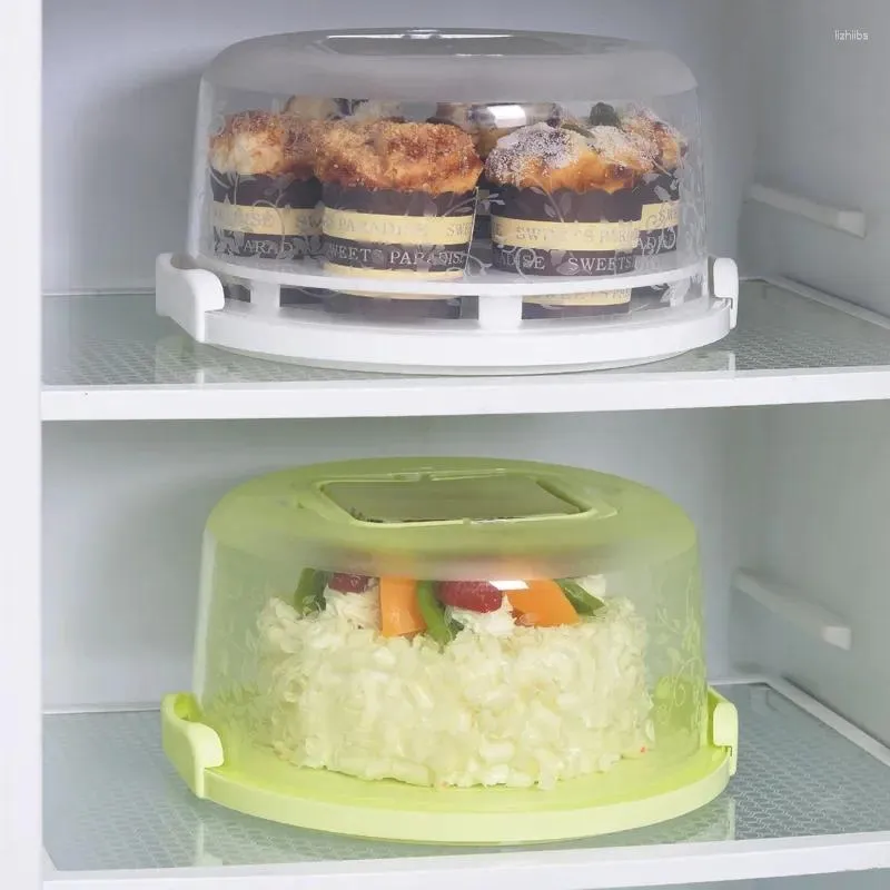 Opslagflessen draagbaar 6-inch cake koelkastkast multifunctionele 7-bit cupcake scherper afneembare fruit groente