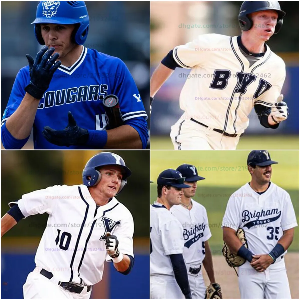 College BYU Cougars Baseball Jersey Aangepast ELKE NAAM ELKE TUMENTE ALLE ALLES Kuhio Aloy Luke Anderson Bryant Ballchipper Beck Cayson Bell Cutter Clawson