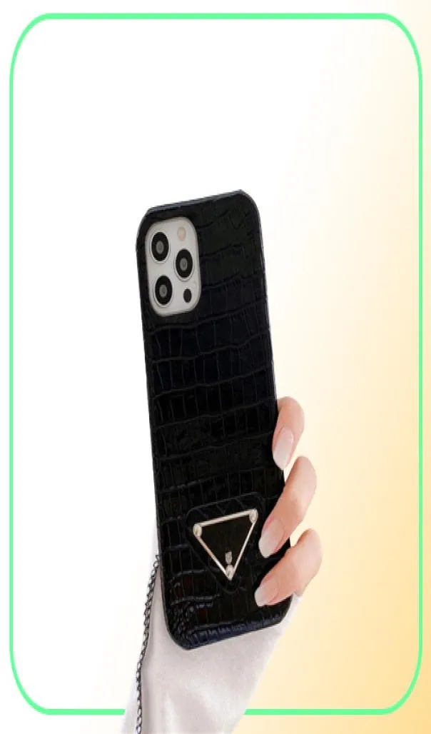 Case telefoniche di progettazione del marchio di moda per iPhone13 Pro Max 12 Mini 11 Luxurys Case in pelle Crocodile Pattern Mobile Shel7541744 di alta qualità Shel7541744