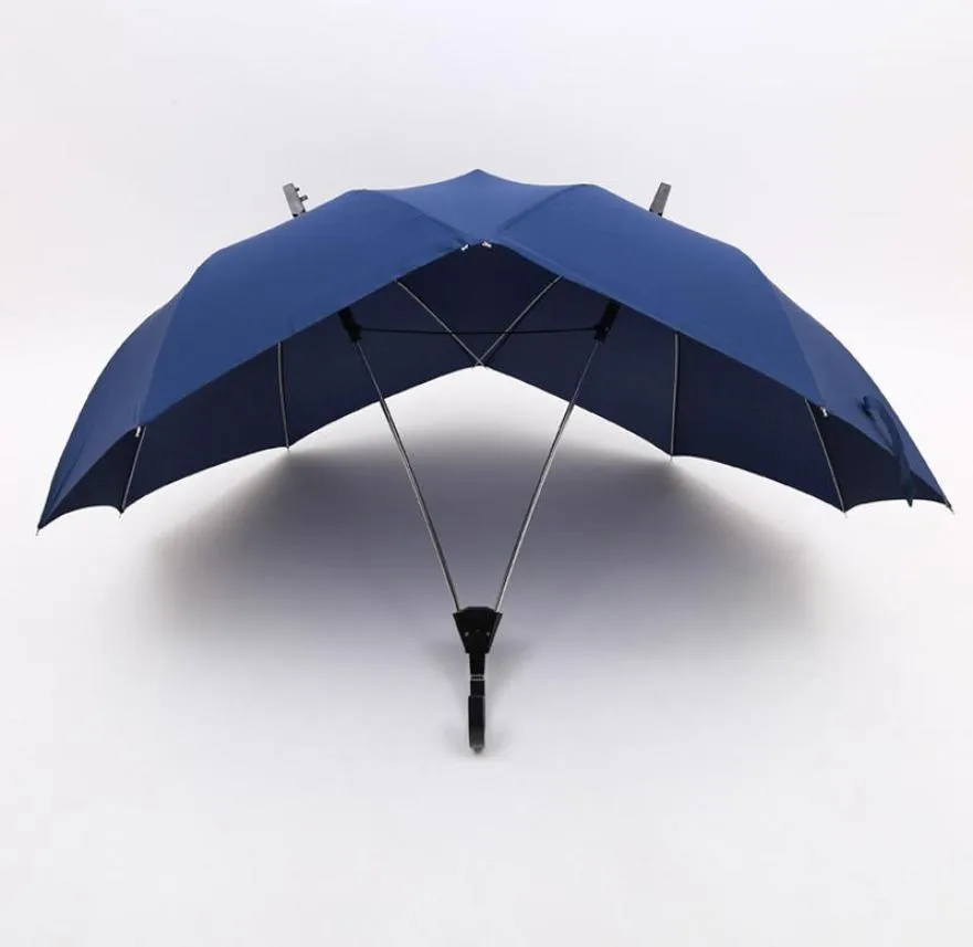 Paraplyer Fashion Persoonlijkheid mannelijke Paraplu Vrouwen Creatieve Dubbele Liefhebbers pole Top Een Stuk7076174