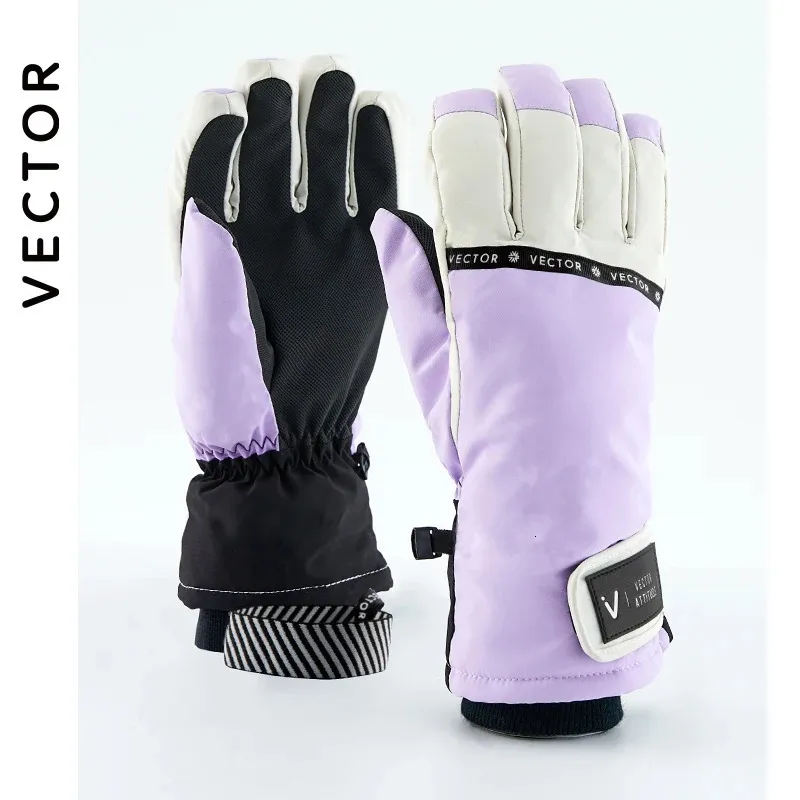 Vector ski -handschoenen waterdichte handschoenen met touchscreenfunctie snowboard thermische handschoenen warme sneeuwscooter sneeuwhandschoenen mannen vrouwen 231221