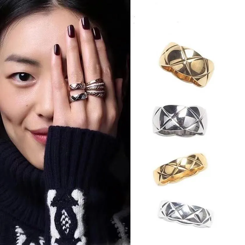 Rings For Man Women 4 mm 6 mm 9 mm Diseñadores de moda de moda Diseñadores de anillos Ring Jewelly para amantes Tamaño 5-10 Rose Gold Sliver Color216i