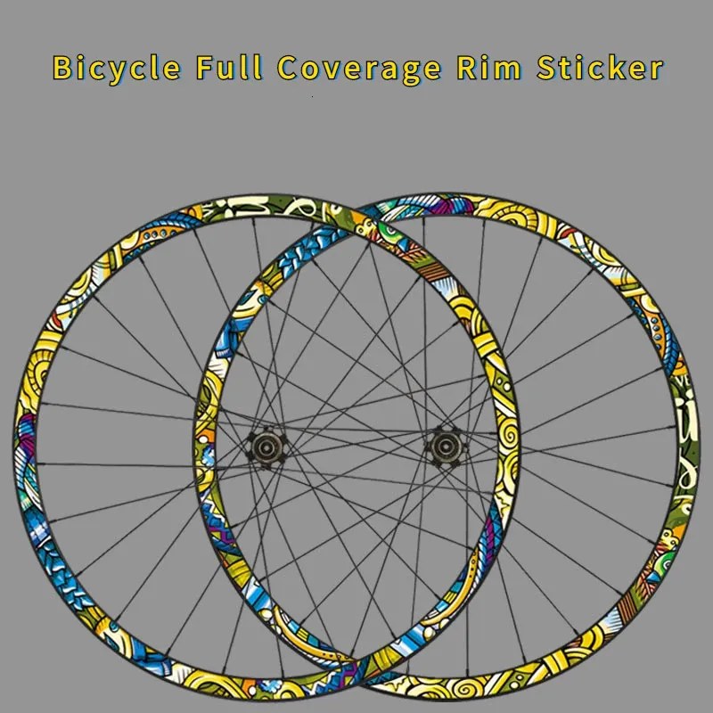 MTB RIM Naklejki Zestaw kół rowerowych Szerokość nakładki 19 mm cykl wodoodporny Film ochronny 26 „27,5” 29 ”700C Akcesoria rowerowe 231221