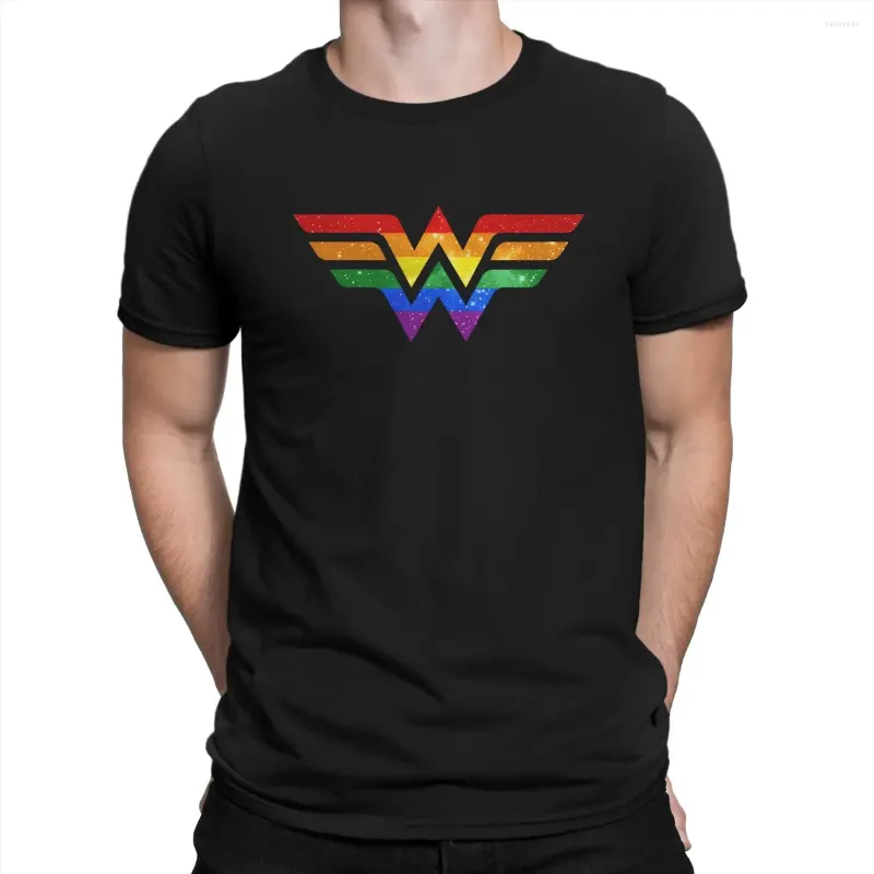 Camicie da uomo Wonder Gay Classic Special Special Tshirt LGBT Pride Casht Stuff per uomini donne