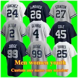 Aaron Judge Harrison Bader Yankees Baseball Jersey New Derek Jeter York Anthonype Gerrit Cole Nestor Cortes Clay Holmes Willie Calhoun Gleyber Torres Size S-5XL