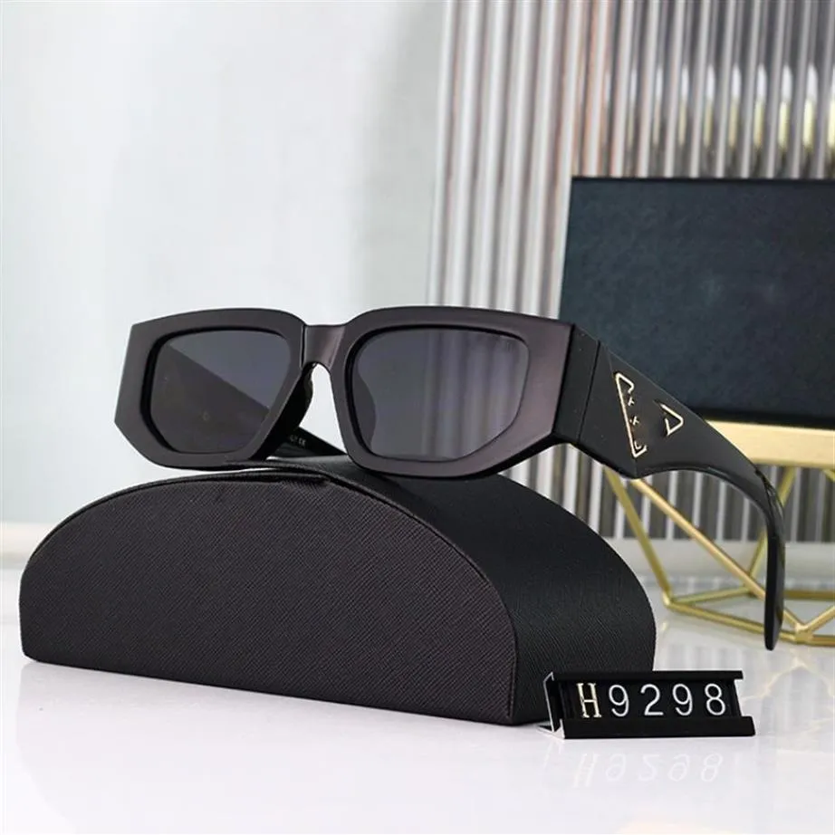 2023 New Women прямоугольник винтажные солнцезащитные очки дизайнер бренд ретро -точки солнечные очки женская леди глазные кошачьи глаза Goggles190q