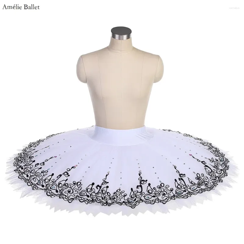 Wear de la scène BLL563 Blanc Pré-professionnel de danse de ballet de ballet jupes pratiques de répétition tutus adultes filles ballerina danse à moitié