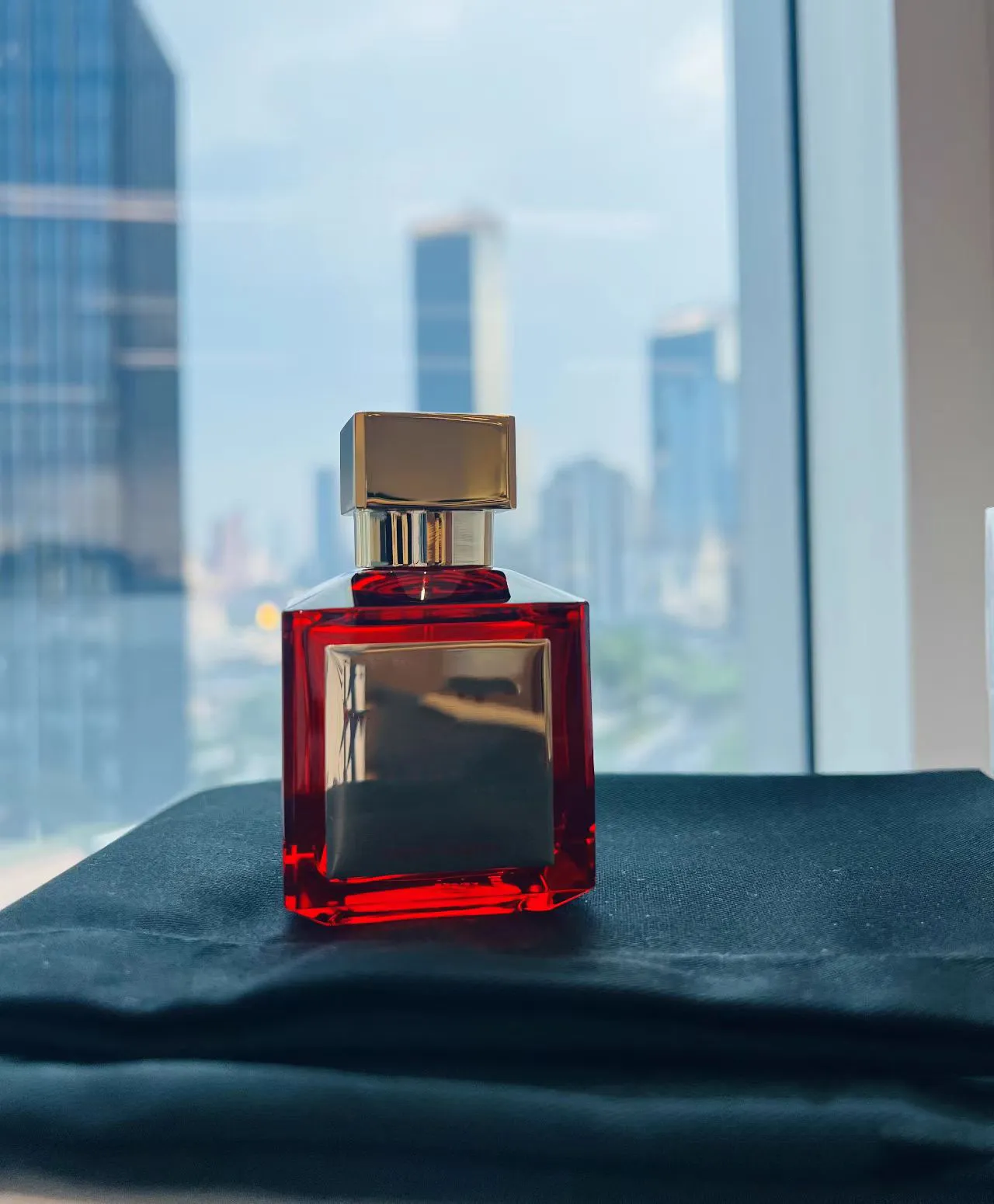 Exquisite Red Crystal Perfume: Luxurious 70ml Wooden Gift