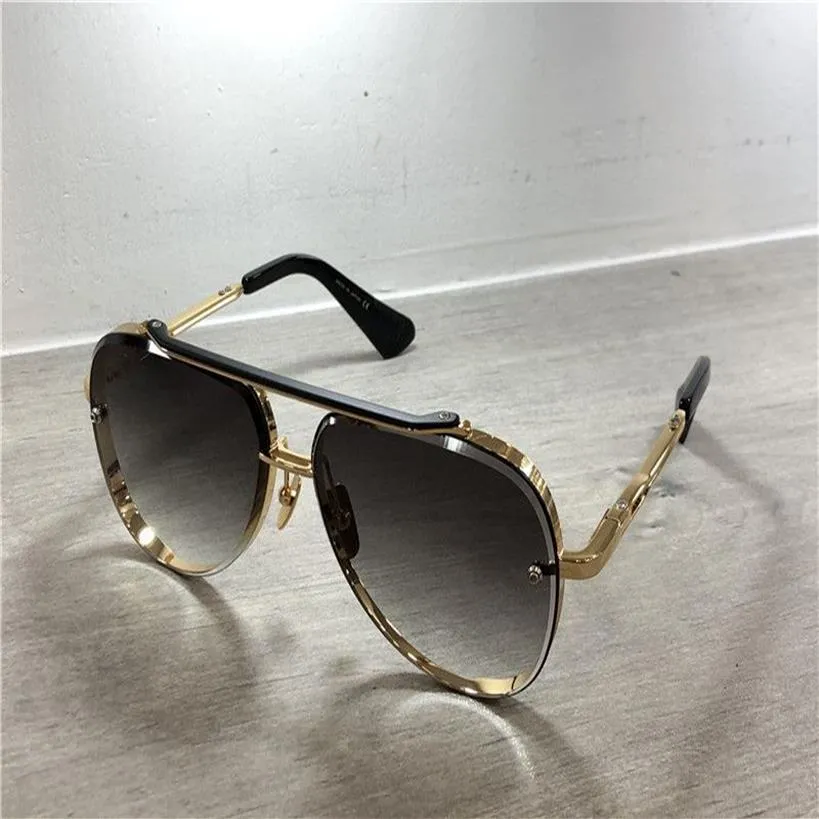 Óculos de sol piloto preto dourado para homens lentes sombreadas em azul cinza sunnies de verão óculos de sol gafas de sol saltos de sol tons com box270l