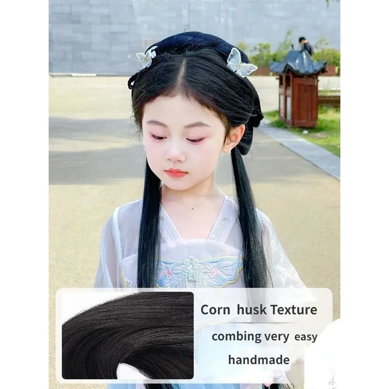 Baby Haarschmuck Set – Chinesische Bänder Mit Quasten & Blumen, Weich, Für Mädchen, 2 Stück