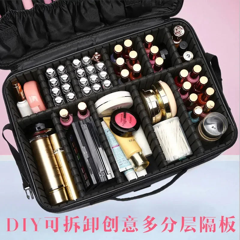 Uaktualnij torbę do makijażu przenośna duża pojemność Profesjonalny makijaż z makijażu wielofunkcyjna torba do przechowywania A3327 231222