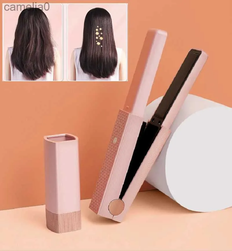 Haarkrulspelden Stijltangen Styling Stijltang Kammen Krultang 2 in 1 Hete kam Professioneel Multifunctioneel 30s Snelle verwarming Anti-verbranding Styler ToolL231222