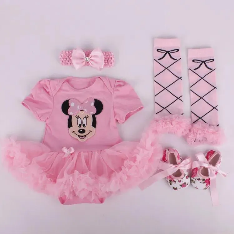 Set costumi di vestiti per bambine di cotone per il neonato per bambino tutu set tutu set neonati abiti da bambino