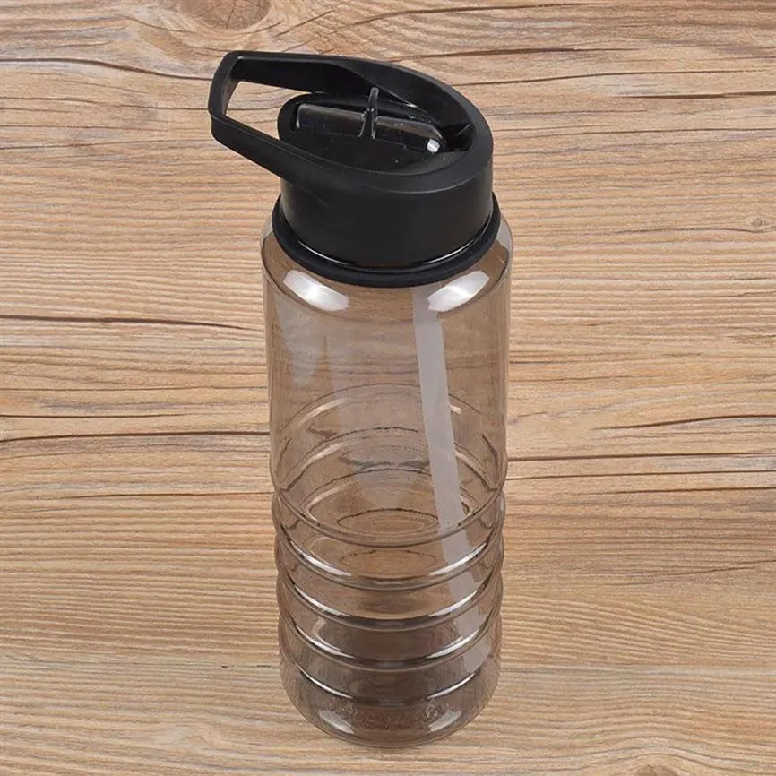 Flip Straw Drinks Sport Hydration Water Bottle езда на велосипеде в поход BPA Black250a