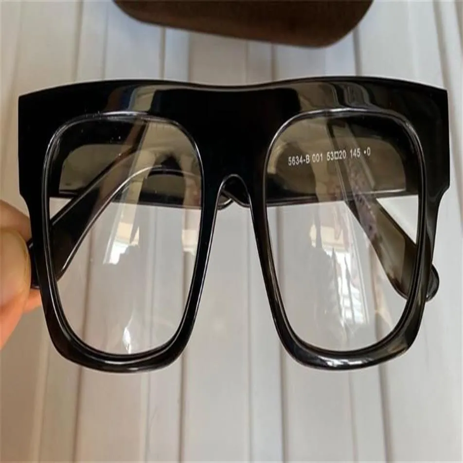 Fausto 5634 Black Block -glasögon Frame Clear Lens Men Gafas de Sol Solglasögon Glasögon Eglas med Box294m