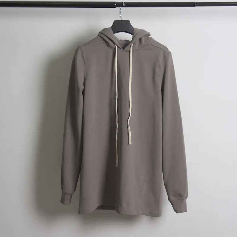 Autumn/Winter Thickened Loop Hoodie Grey Hooded Thickened Cotton Hoodie High Street Couple Oversized Hooded for Men