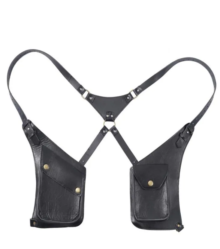 Ceintures Hommes Body Chest Belt Sac Antitheft Underarm épaule Punk Solte réglable STRAP COSTUM