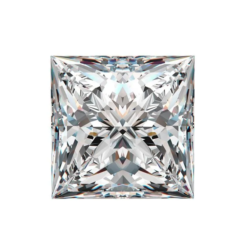 0 15CT-6 0CT2 5mm-10 mm Princess Cut D F Kleur VVS met een certificaat voor het instellen van Moissanite Stone 3ex Gesneden losse diamant294L