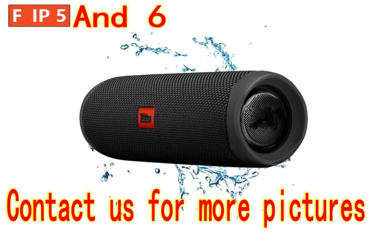 FLIP 5 6 Portable Wireless Bluetooth Portable Speaker IPX7 Waterproof Mini Subwoofer Outdoor Stereo Bass Music Speakers 5 Colors9389449