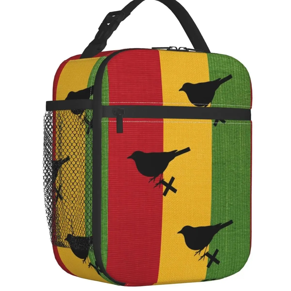 Sacs vintage Ajax Bob Marley Isulater Lunch Tote Sac pour femmes Trois oiseaux Resable Thermal Coloner Bento Box School