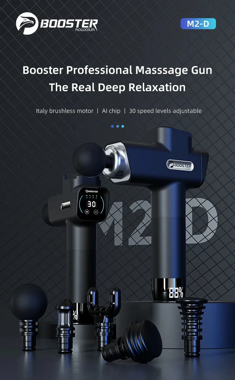 Zeriola RM10 Pistola Massaggiatore A Percussione – Touchscreen, 10 Testine, 6 Ore Batteria