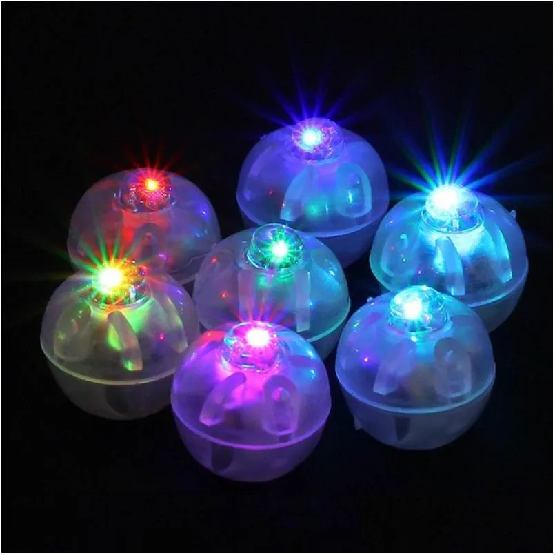 Autres fournitures de fête festives Nouvelles arrivages en forme ronde rgb mini LED FLIGHING LAMPS BLAGE BALLOON LUMILES POUR LA Fête de Noël Weddin DHEM7