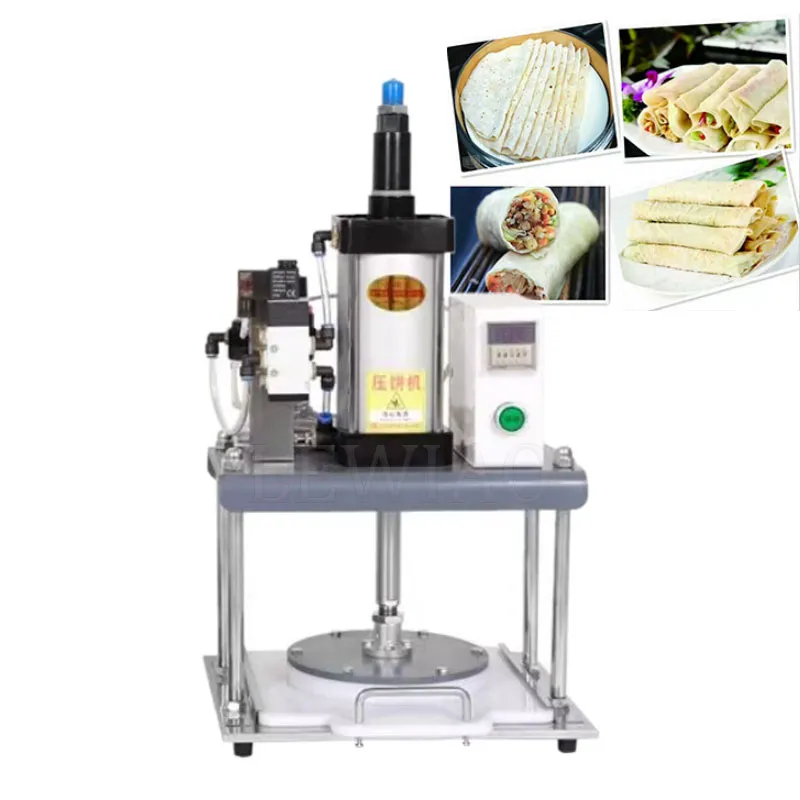 Pneumatische mexikanische dünne Pfannkuchenmaschine Pita Bread Crepe Tortilla Making Machine Maschine