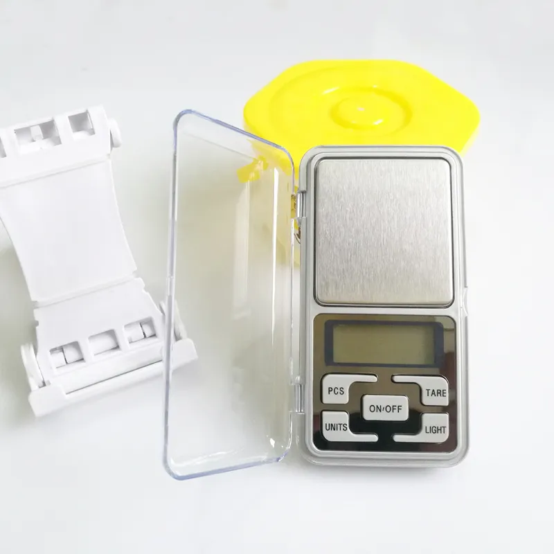 Mini Electronic Digital Bijoux Balan Balance Balance Pocket Gram LCD Échelle d'affichage avec Retail Box 500G / 0,1G 200G / 0,01G 33 LL