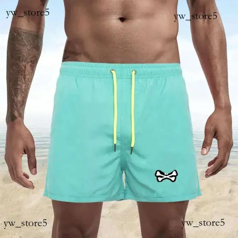 Psychos Bunny Mens Fashion Rabbit Shorts Beach Pants Leather Shorts Skull Print Shorts Quick Dry European Psychos Bunny Shorts American 5885