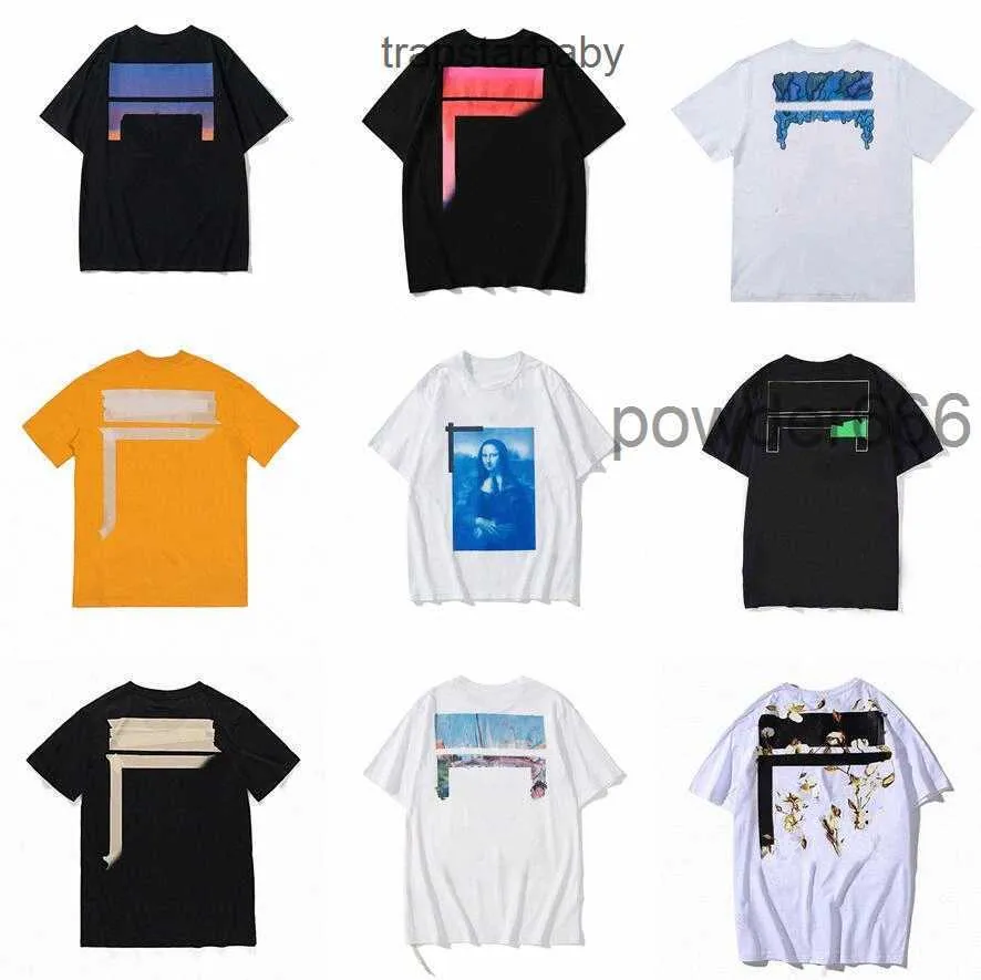 Offs White t Shirt Mens Womens T-shirts Loose Tees Tops Man Casual Luxurys Clothing Shorts Sleeve Tshirts V1sf# V1E3