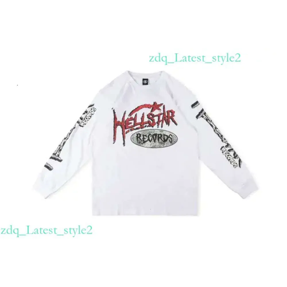 24Ss Hell Star Hoodie Mens Designer Hellstar Hoodie Hiphop Camisas Mulheres Manga de Alta Qualidade Hellstar Studios Records Crewneck Tee Imprimir 3848